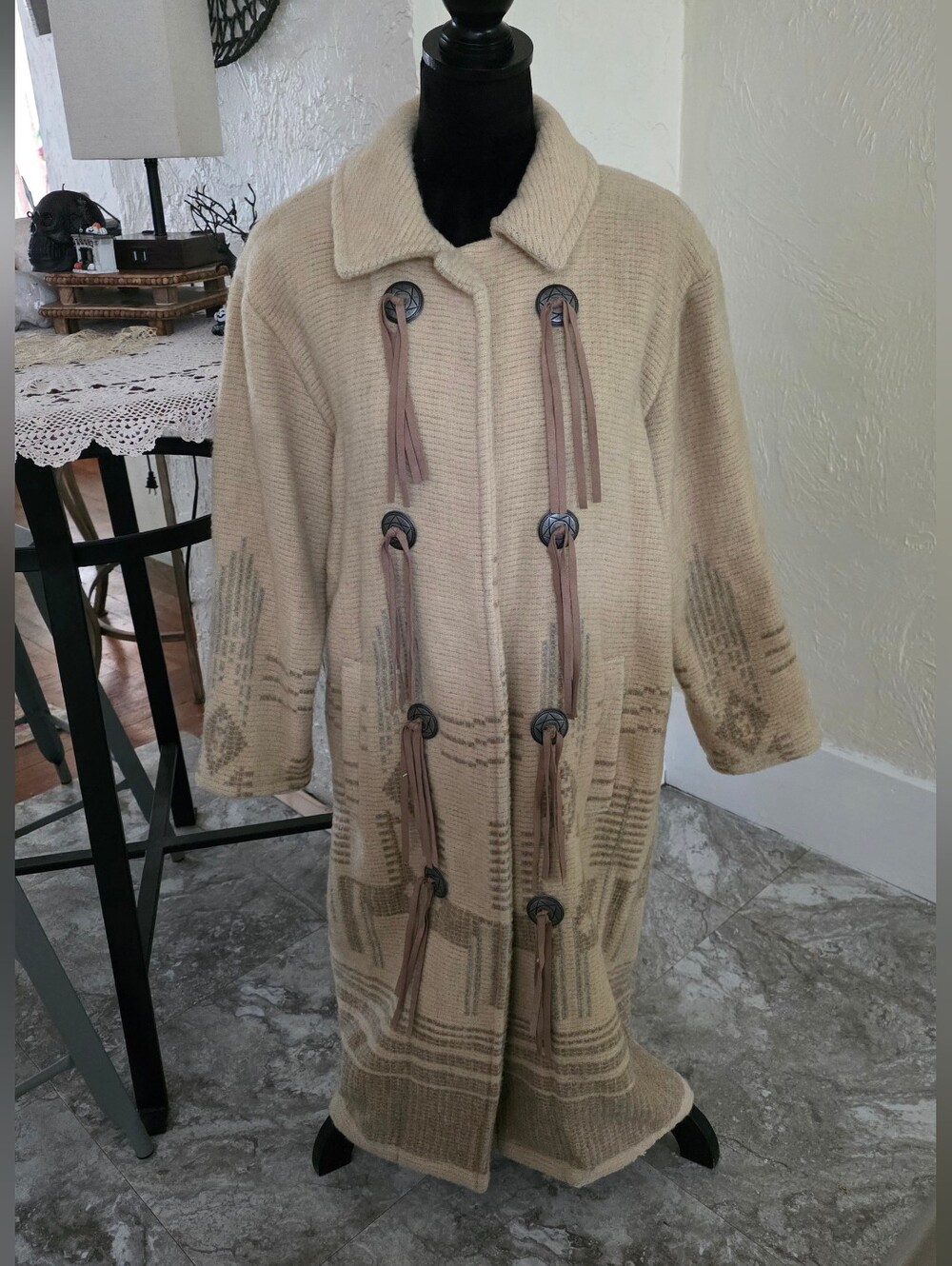 Woolrich Southwestern Wool Blanket Coat